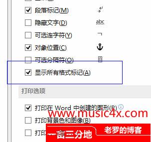 显示所有格式标记